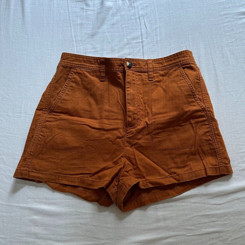 Madewell Orange Comfy Cotton Shorts - Women's Medium